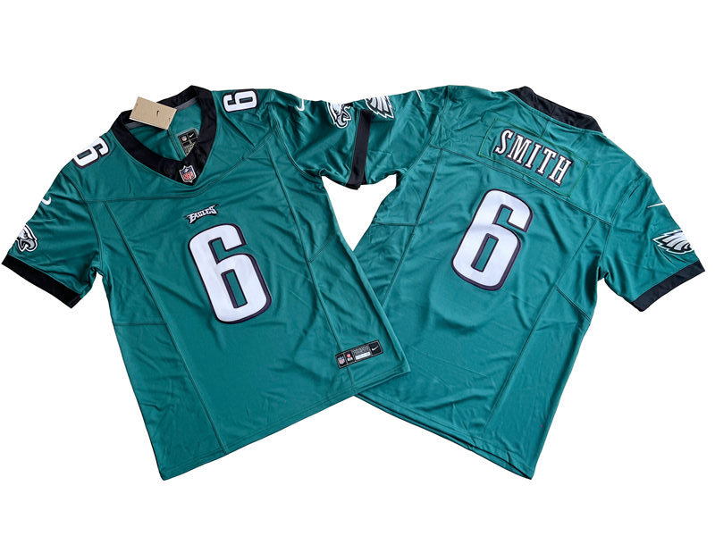 Men's Philadelphia Eagles #6 DeVonta Smith Nike Green 2023 F.U.S.E.Vapor Limited Jersey