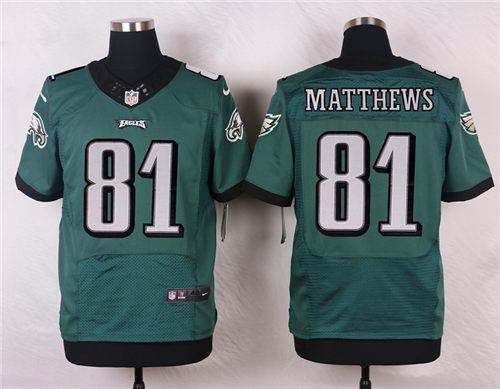 Men's Philadelphia Eagles #81 Jordan Matthews 2014 Green Nik Elite Jersey