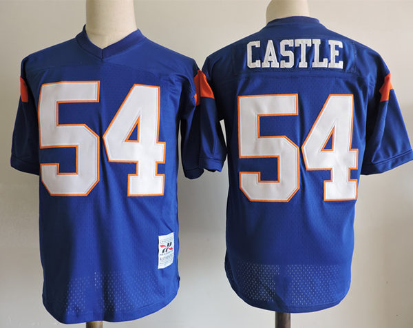 Men's The Blue Mountain State Movie #54 Kevin Thad Castle Purple Football Jersey
