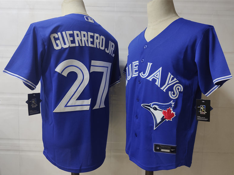 Men's Toronto Blue Jays #27 Vladimir Guerrero Jr Nike Blue Cool base Jersey