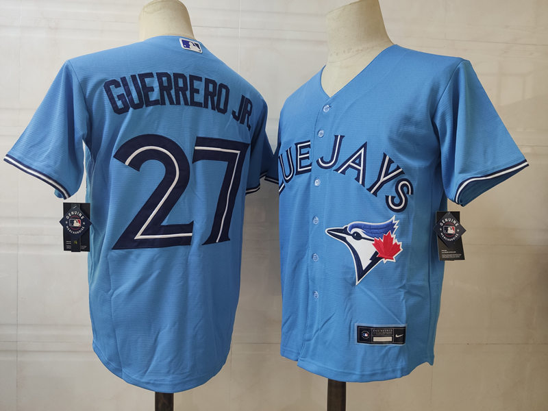 Men's Toronto Blue Jays #27 Vladimir Guerrero Jr. Nike Powder Blue Alternate Cool Base Jersey