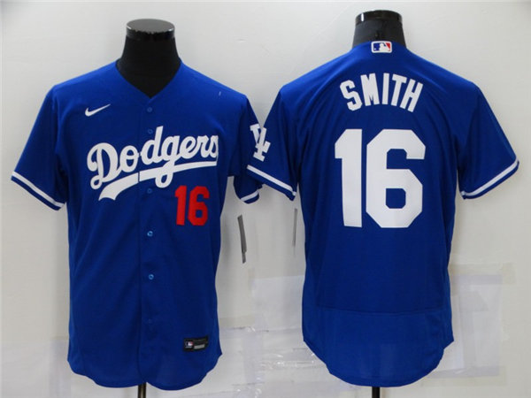 Men's Los Angeles Dodgers #16 Will Smith Nike Royal Flexbase Jersey