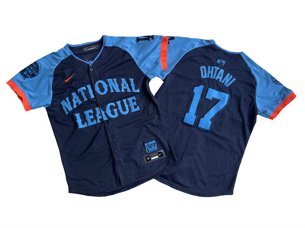 Mens Los Angeles Dodgers #17 Shohei Ohtani National League Nike 2024 MLB All-Star Game Limited Jersey - Navy