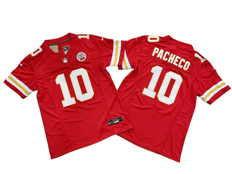 Mens Kansas City Chiefs #10 Isiah Pacheco Nike Red 2023 F.U.S.E. Vapor Limited Jersey