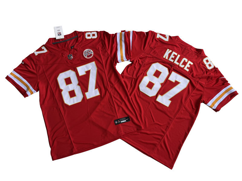 Men's Kansas City Chiefs #87 Travis Kelce Red Nike 2023 Vapor F.U.S.E. Limited Jersey