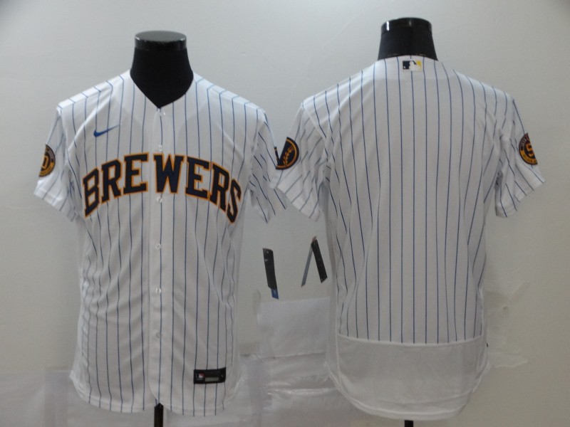 Men's Milwaukee Brewers Nike Cream Alternate 2020 Authentic Team Jersey