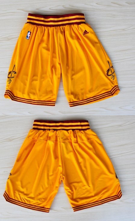 Adidas Cleveland Cavaliers Yellow Shorts