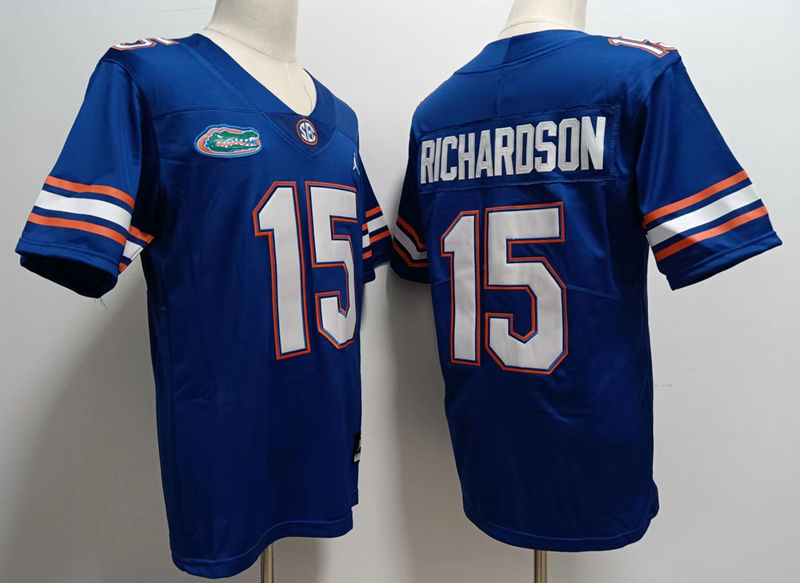 Mens Florida Gators #15 Anthony Richardson Royal Jordan Brand College Football Game Jersey