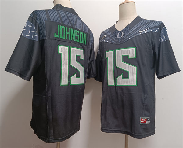 Mens Oregon Ducks #15 Tez Johnson F.U.S.E. Limmited 2024 Black GENERATION O FLY ERA Football Game Jersey Mens Oregon Ducks #15 Tez Johnson F.U.S.E. Limmited 2024 Black GENERATION O FLY ERA Football Game Jersey