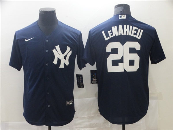 Men's New York Yankees #26 DJ LeMahieu Nike Navy Alternate Cool Base Baseball Jersey
