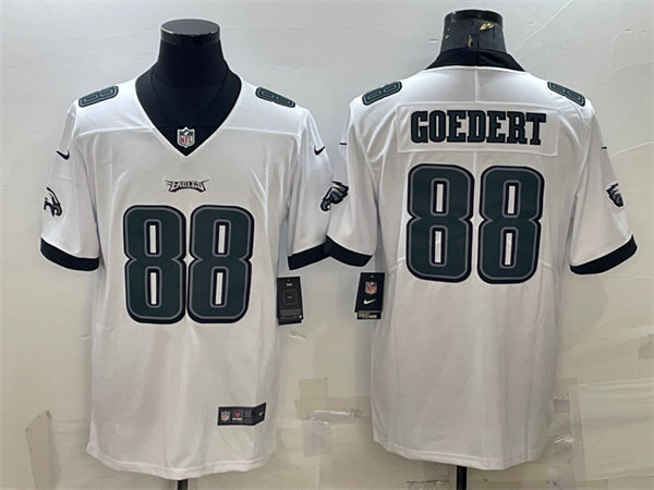 Mens Philadelphia Eagles #88 Dallas Goedert Nike White Vapor Limited Jersey