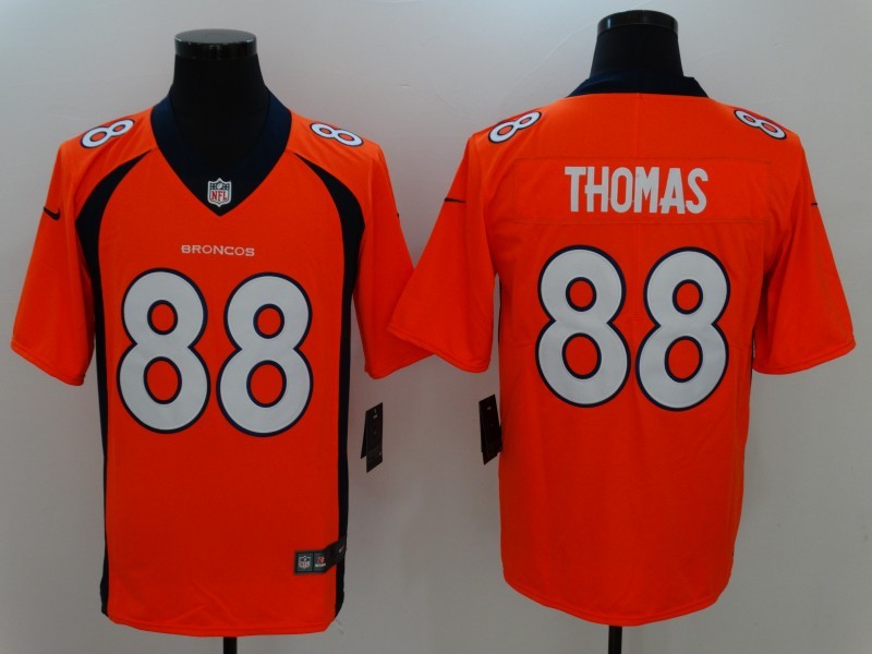 Men's Denver Broncos Retired Player #88 Demaryius Thomas Nike Orange Vapor Untouchable Limited Jersey