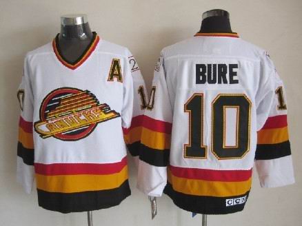 Men's Vancouver Canucks #10 Pavel Bure White CCM Jersey