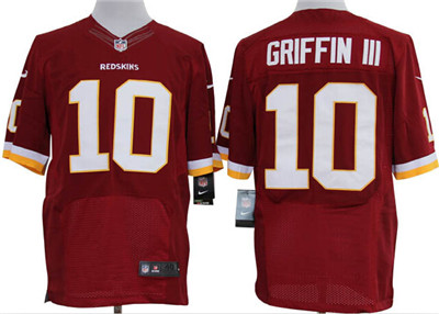 Nike Washington Redskins #10 Robert Griffin III Red Elite Style Jersey