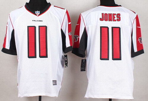 Nike Atlanta Falcons #11 Julio Jones White Elite Jersey