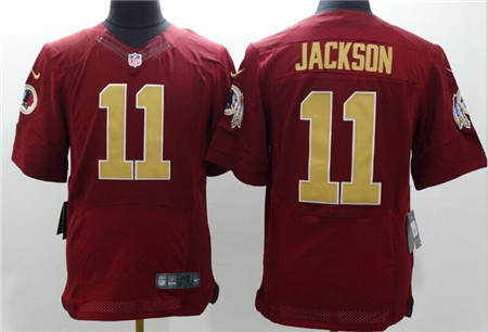 Men's Washington Redskins #11 DeSean Jackson Red Nik Elite Jersey