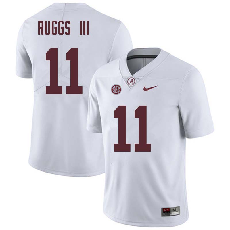 Men's Alabama Crimson Tide #11 Henry Ruggs III Nike White Football Jersey