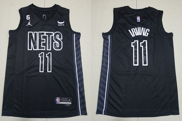 Men's Brooklyn Nets #11 Kyrie Irving Nike Black 2022-23 Statement Edition Swingman Jersey