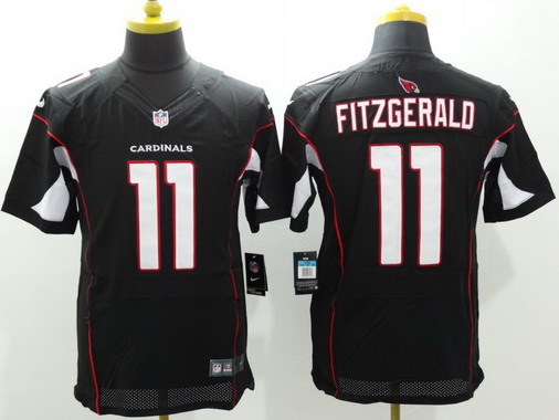 Men's Nik Arizona Cardinals #11 Larry Fitzgerald Black Elite Jersey