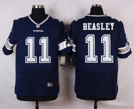 Men's Dallas Cowboys #11 Cole Beasley Nike Elite Home Blue Jersey