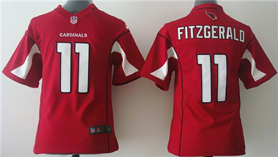 Kid's Arizona Cardinals #11 Larry Fitzgerald Red Nik Game Jersey
