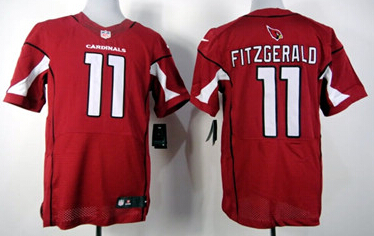Mens Nike Arizona Cardinals #11 Larry Fitzgerald Red Elite Jersey