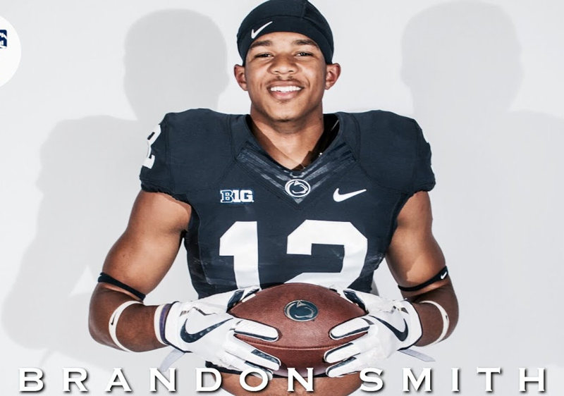 Men's Penn State Nittany Lions #12 Brandon Smith Nike Navy College Game Football Jersey
