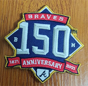 2021 Atlanta Braves 150th Anniversary Jersey Patch