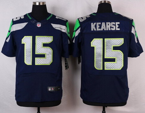 Men's Seattle Seahawks  #15 Jermaine Kearse Blue Nik Elite Jersey