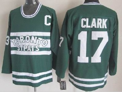 Toronto Maple Leafs #17 Wendel Clark Green CCM  Jersey