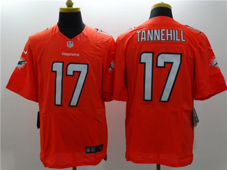 Mens Miami Dolphins #17 Ryan Tannehill 2013 Orange Nike Elite Jersey   