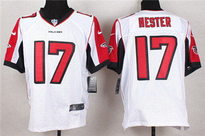 Men's Atlanta Falcons #17 Devin Hester Nike White Elite Jersey