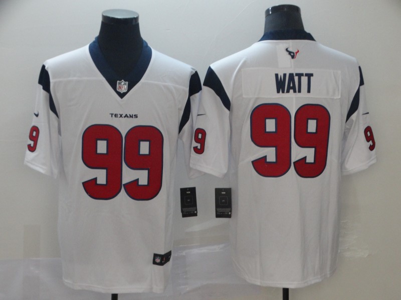 Mens Nike Houston Texans #99 J.J. Watt White Elite Jersey