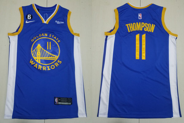 Men's Golden State Warriors #11 Klay Thompson 2022-23 Royal Icon Edition Jersey