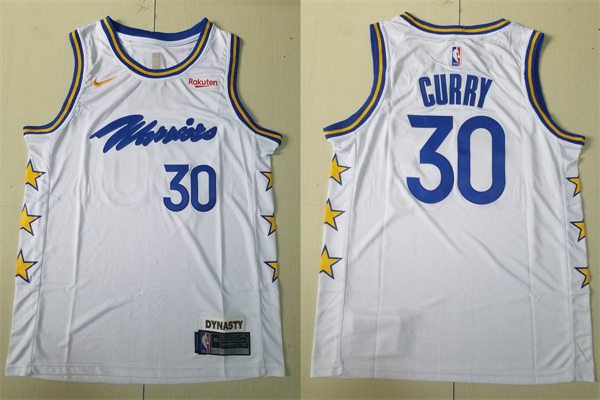 Mens Golden State Warriors #30 Stephen Curry White 2021-22 NBA Finals Championship Earned Edition Jersey