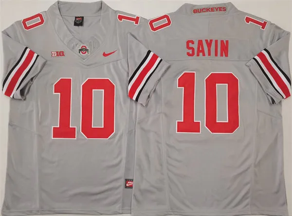Mens Ohio State Buckeyes #10 Julian Sayin Alternate Gary Limited Football Jersey