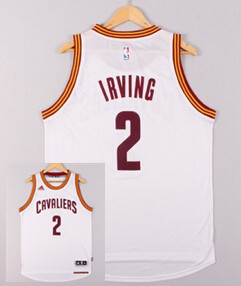 Cleveland Cavaliers #2 Kyrie Irving Revolution 30 Swingman 2015 White Jersey