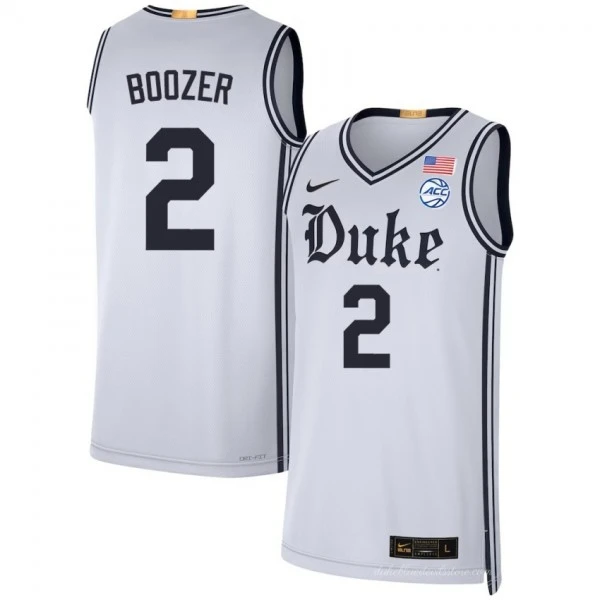 Mens Duke Blue Devils #2 Cayden Boozer 2025 White Brotherhood  Jersey