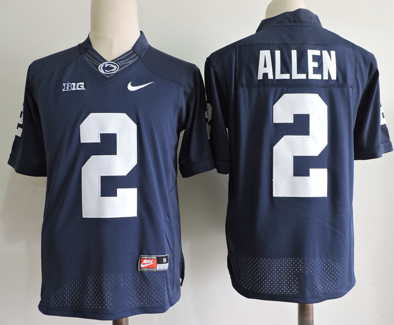 Men's Nike #2 Replica Navy Marcus Allen Penn State Nittany Lions Alumni Football Jersey