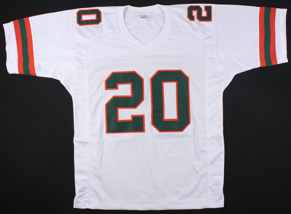 Men's Miami Hurricanes #20 Bernie Kosar Nike White Throwback Football Jersey