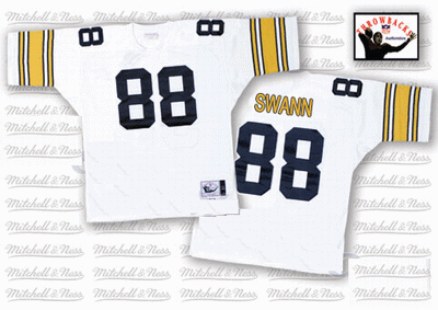 Mens Pittsburgh Steelers #88 Lynn Swann White Throwback Jersey
