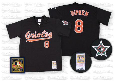 Men's Baltimore Orioles #8 Cal Ripken Throwback  black Jersey