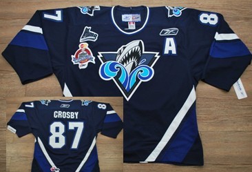 CHL #87 Crosby Blue Jersey