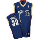 Men's Cleveland Cavaliers #33 Shaquille O'Neal Blue Throwback Jersey