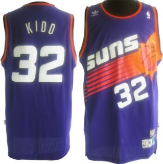 Men's Phoenix Suns #32 Jason Kidd Purple Throwback Jersey