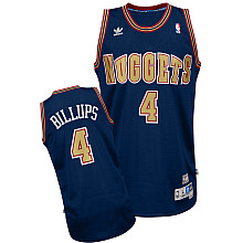 Men's Denver Nuggets #4 Chauncey Billups Navy Blue Throwback Jersey