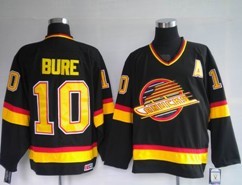 Men's Vancouver Canucks #10 Pavel Bure  Black CCM Jersey