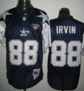 Dallas Cowboys #88 Michael Irvin Blue Thanksgivings 75TH Throwback Jersey