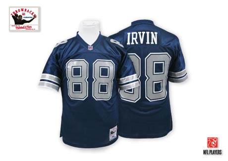 Dallas Cowboys #88 Michael Irvin Navy Blue Throwback Jersey