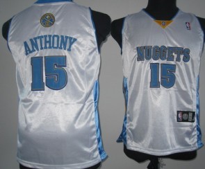 Denver Nuggets #15 Anthony White Kid Jersey